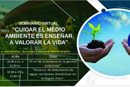  Les compartimos el link de inscripción del seminario virtual "Cuidar el medio ambiente es enseñar a valorar la vida", organizado por la Universidad Andina "Néstor Cáceres Velásquez" a través de la Oficina de Responsabilidad Social. ¡Marquen sus calendarios para los días 15 y 16 de junio!